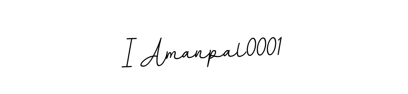 Design your own signature with our free online signature maker. With this signature software, you can create a handwritten (BallpointsItalic-DORy9) signature for name I Amanpal0001. I Amanpal0001 signature style 11 images and pictures png