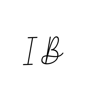 How to make I B signature? BallpointsItalic-DORy9 is a professional autograph style. Create handwritten signature for I B name. I B signature style 11 images and pictures png