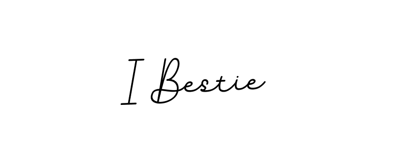 This is the best signature style for the I Bestie name. Also you like these signature font (BallpointsItalic-DORy9). Mix name signature. I Bestie signature style 11 images and pictures png