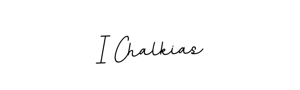 Design your own signature with our free online signature maker. With this signature software, you can create a handwritten (BallpointsItalic-DORy9) signature for name I Chalkias. I Chalkias signature style 11 images and pictures png