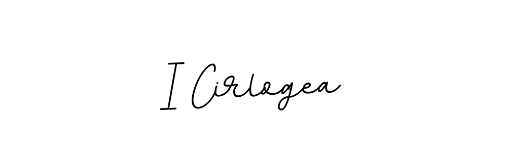 if you are searching for the best signature style for your name I Cirlogea. so please give up your signature search. here we have designed multiple signature styles  using BallpointsItalic-DORy9. I Cirlogea signature style 11 images and pictures png