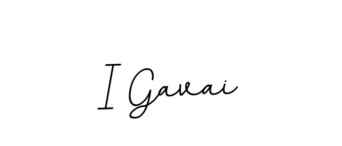 How to make I Gavai name signature. Use BallpointsItalic-DORy9 style for creating short signs online. This is the latest handwritten sign. I Gavai signature style 11 images and pictures png