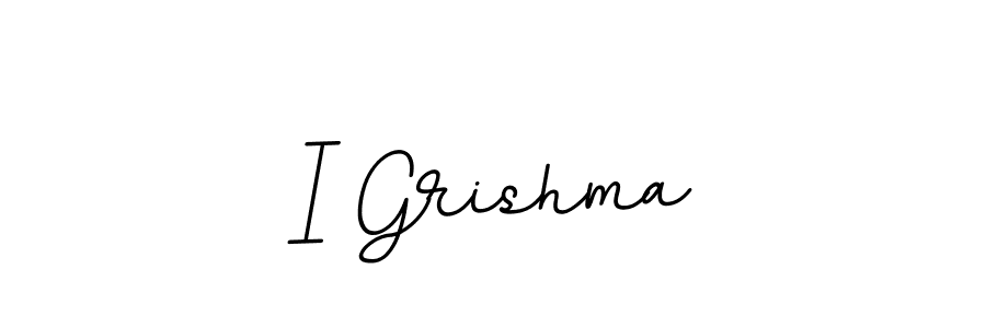This is the best signature style for the I Grishma name. Also you like these signature font (BallpointsItalic-DORy9). Mix name signature. I Grishma signature style 11 images and pictures png