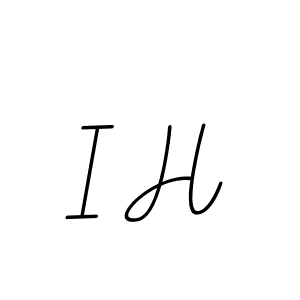 Similarly BallpointsItalic-DORy9 is the best handwritten signature design. Signature creator online .You can use it as an online autograph creator for name I H. I H signature style 11 images and pictures png