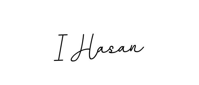 You should practise on your own different ways (BallpointsItalic-DORy9) to write your name (I Hasan) in signature. don't let someone else do it for you. I Hasan signature style 11 images and pictures png