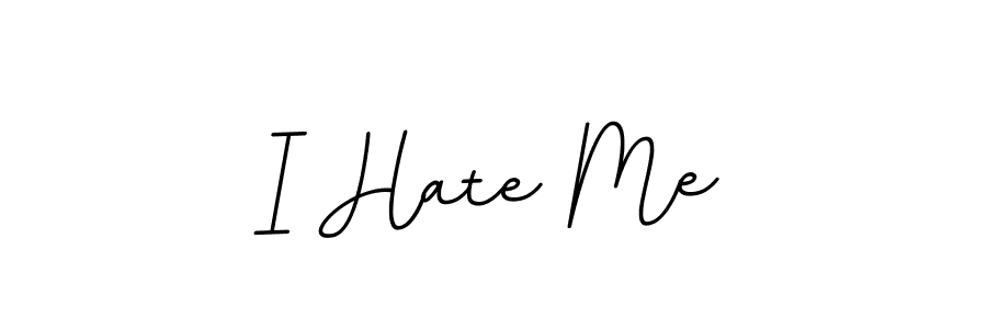 You can use this online signature creator to create a handwritten signature for the name I Hate Me. This is the best online autograph maker. I Hate Me signature style 11 images and pictures png