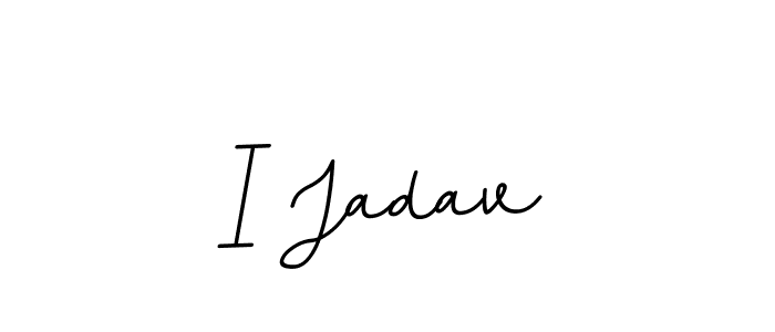 I Jadav stylish signature style. Best Handwritten Sign (BallpointsItalic-DORy9) for my name. Handwritten Signature Collection Ideas for my name I Jadav. I Jadav signature style 11 images and pictures png