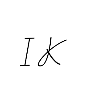 Make a beautiful signature design for name I K. Use this online signature maker to create a handwritten signature for free. I K signature style 11 images and pictures png