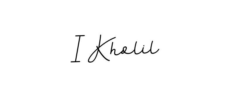 Also we have I Kholil name is the best signature style. Create professional handwritten signature collection using BallpointsItalic-DORy9 autograph style. I Kholil signature style 11 images and pictures png