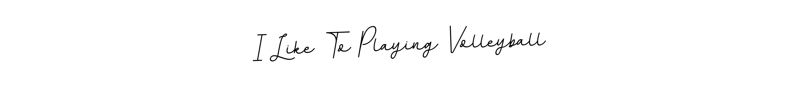 The best way (BallpointsItalic-DORy9) to make a short signature is to pick only two or three words in your name. The name I Like To Playing Volleyball include a total of six letters. For converting this name. I Like To Playing Volleyball signature style 11 images and pictures png