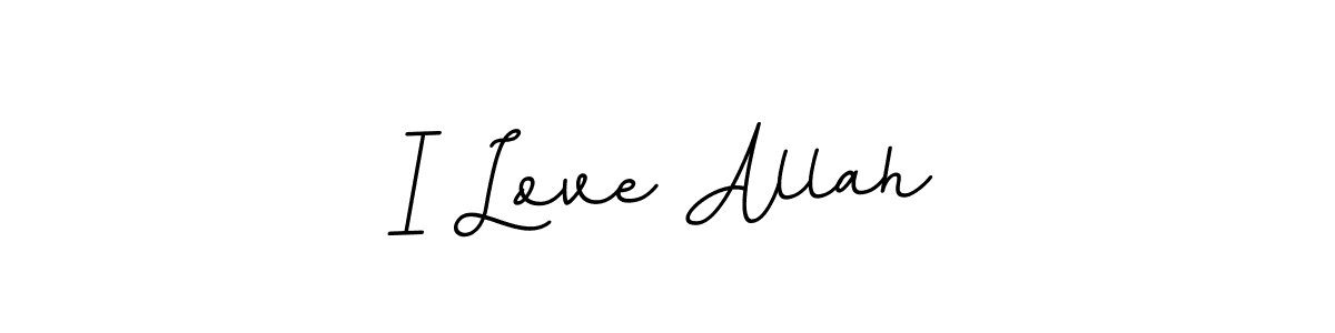 How to make I Love Allah name signature. Use BallpointsItalic-DORy9 style for creating short signs online. This is the latest handwritten sign. I Love Allah signature style 11 images and pictures png