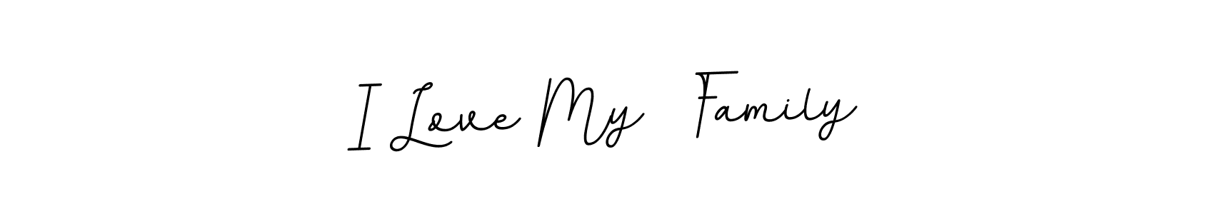 Check out images of Autograph of I Love My  Family name. Actor I Love My  Family Signature Style. BallpointsItalic-DORy9 is a professional sign style online. I Love My  Family signature style 11 images and pictures png