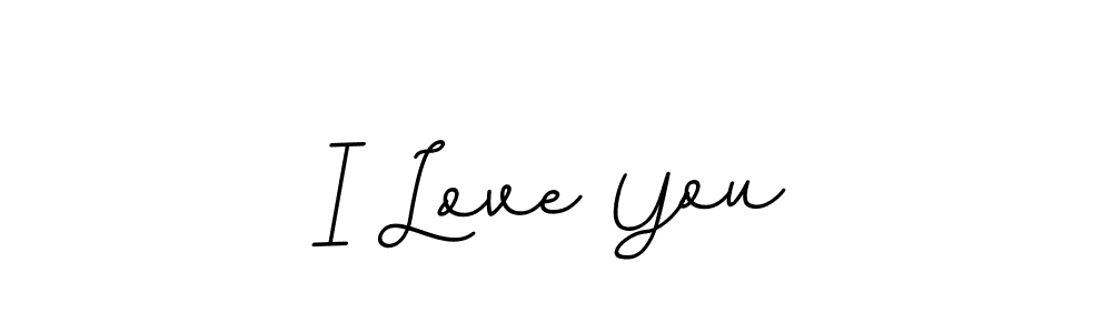 Design your own signature with our free online signature maker. With this signature software, you can create a handwritten (BallpointsItalic-DORy9) signature for name I Love You. I Love You signature style 11 images and pictures png