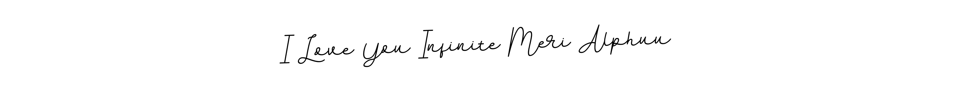 The best way (BallpointsItalic-DORy9) to make a short signature is to pick only two or three words in your name. The name I Love You Infinite Meri Alphuu include a total of six letters. For converting this name. I Love You Infinite Meri Alphuu signature style 11 images and pictures png