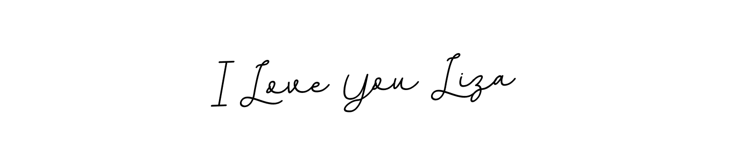 How to make I Love You Liza name signature. Use BallpointsItalic-DORy9 style for creating short signs online. This is the latest handwritten sign. I Love You Liza signature style 11 images and pictures png