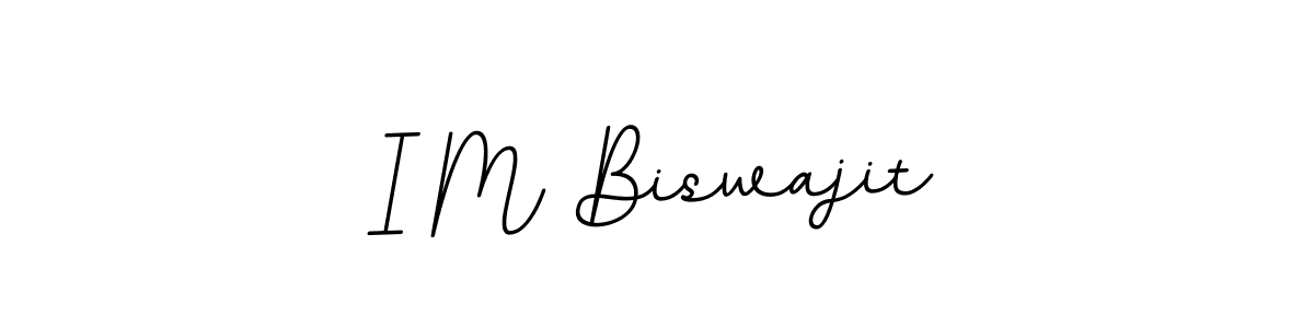 Create a beautiful signature design for name I M Biswajit. With this signature (BallpointsItalic-DORy9) fonts, you can make a handwritten signature for free. I M Biswajit signature style 11 images and pictures png