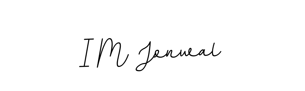 How to Draw I M Jonwal signature style? BallpointsItalic-DORy9 is a latest design signature styles for name I M Jonwal. I M Jonwal signature style 11 images and pictures png