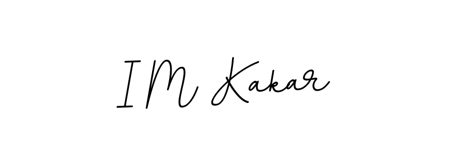 Make a beautiful signature design for name I M Kakar. With this signature (BallpointsItalic-DORy9) style, you can create a handwritten signature for free. I M Kakar signature style 11 images and pictures png