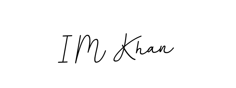 How to make I M Khan signature? BallpointsItalic-DORy9 is a professional autograph style. Create handwritten signature for I M Khan name. I M Khan signature style 11 images and pictures png