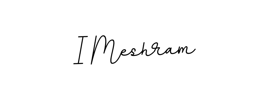Design your own signature with our free online signature maker. With this signature software, you can create a handwritten (BallpointsItalic-DORy9) signature for name I Meshram. I Meshram signature style 11 images and pictures png