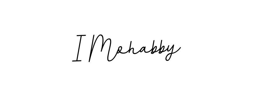 The best way (BallpointsItalic-DORy9) to make a short signature is to pick only two or three words in your name. The name I Mohabby include a total of six letters. For converting this name. I Mohabby signature style 11 images and pictures png