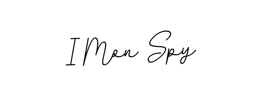 You should practise on your own different ways (BallpointsItalic-DORy9) to write your name (I Mon Spy) in signature. don't let someone else do it for you. I Mon Spy signature style 11 images and pictures png