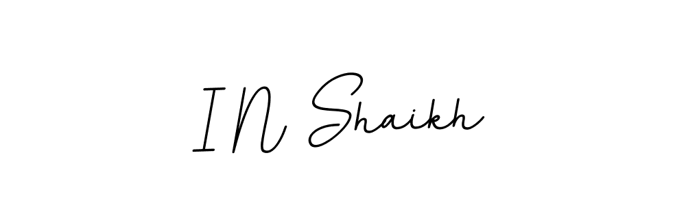 if you are searching for the best signature style for your name I N Shaikh. so please give up your signature search. here we have designed multiple signature styles  using BallpointsItalic-DORy9. I N Shaikh signature style 11 images and pictures png