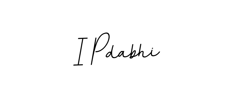 Make a beautiful signature design for name I Pdabhi. With this signature (BallpointsItalic-DORy9) style, you can create a handwritten signature for free. I Pdabhi signature style 11 images and pictures png