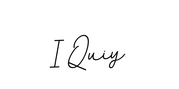 Create a beautiful signature design for name I Quiy. With this signature (BallpointsItalic-DORy9) fonts, you can make a handwritten signature for free. I Quiy signature style 11 images and pictures png