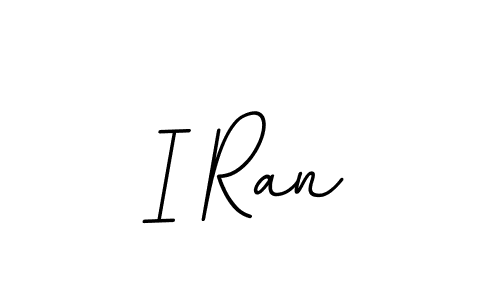 How to make I Ran name signature. Use BallpointsItalic-DORy9 style for creating short signs online. This is the latest handwritten sign. I Ran signature style 11 images and pictures png