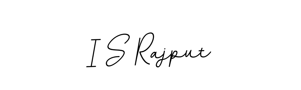 Create a beautiful signature design for name I S Rajput. With this signature (BallpointsItalic-DORy9) fonts, you can make a handwritten signature for free. I S Rajput signature style 11 images and pictures png