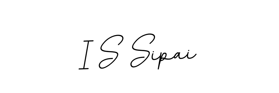 You should practise on your own different ways (BallpointsItalic-DORy9) to write your name (I S Sipai) in signature. don't let someone else do it for you. I S Sipai signature style 11 images and pictures png