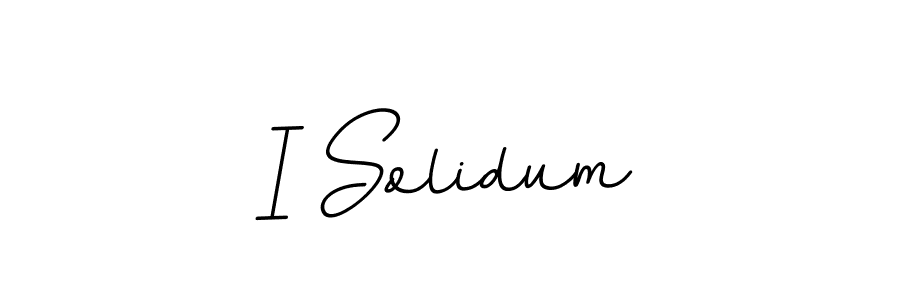 The best way (BallpointsItalic-DORy9) to make a short signature is to pick only two or three words in your name. The name I Solidum include a total of six letters. For converting this name. I Solidum signature style 11 images and pictures png