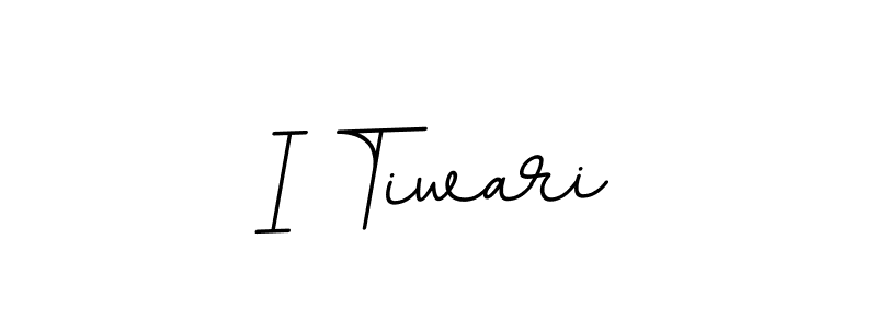 Create a beautiful signature design for name I Tiwari. With this signature (BallpointsItalic-DORy9) fonts, you can make a handwritten signature for free. I Tiwari signature style 11 images and pictures png