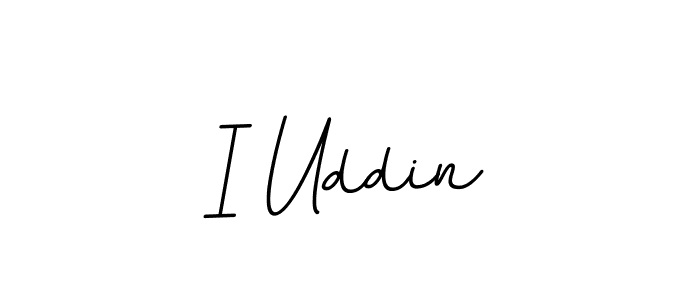 You should practise on your own different ways (BallpointsItalic-DORy9) to write your name (I Uddin) in signature. don't let someone else do it for you. I Uddin signature style 11 images and pictures png