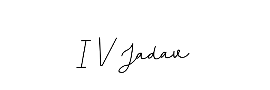 BallpointsItalic-DORy9 is a professional signature style that is perfect for those who want to add a touch of class to their signature. It is also a great choice for those who want to make their signature more unique. Get I V Jadav name to fancy signature for free. I V Jadav signature style 11 images and pictures png