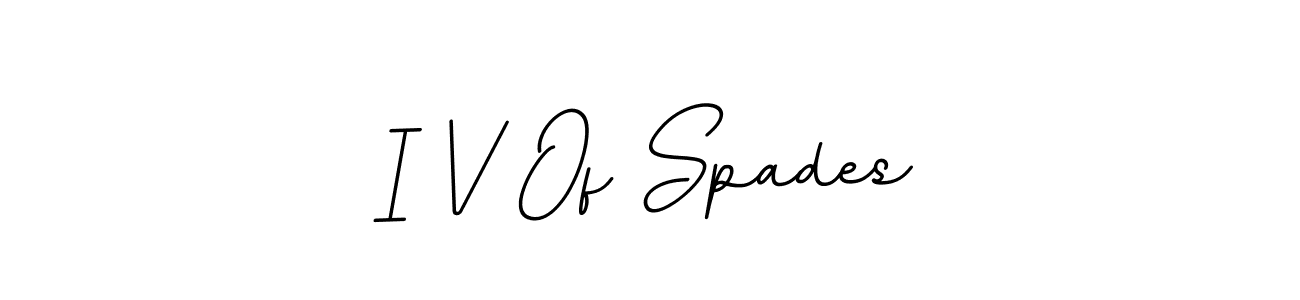 This is the best signature style for the I V Of Spades name. Also you like these signature font (BallpointsItalic-DORy9). Mix name signature. I V Of Spades signature style 11 images and pictures png