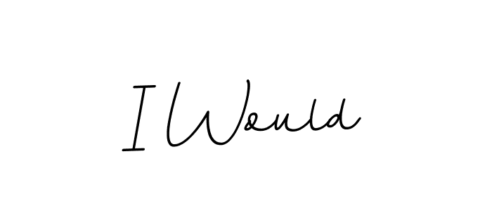 Make a beautiful signature design for name I Would. With this signature (BallpointsItalic-DORy9) style, you can create a handwritten signature for free. I Would signature style 11 images and pictures png