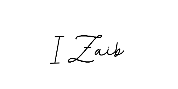 How to make I Zaib signature? BallpointsItalic-DORy9 is a professional autograph style. Create handwritten signature for I Zaib name. I Zaib signature style 11 images and pictures png