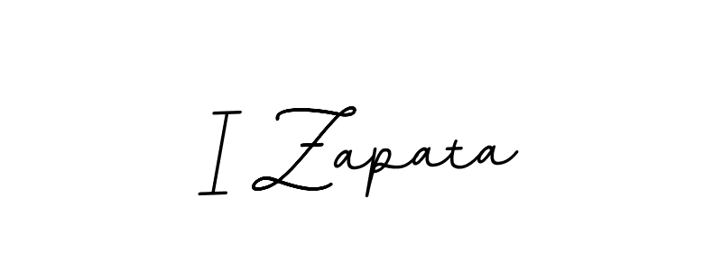 Design your own signature with our free online signature maker. With this signature software, you can create a handwritten (BallpointsItalic-DORy9) signature for name I Zapata. I Zapata signature style 11 images and pictures png