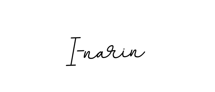 Make a beautiful signature design for name I-narin. With this signature (BallpointsItalic-DORy9) style, you can create a handwritten signature for free. I-narin signature style 11 images and pictures png