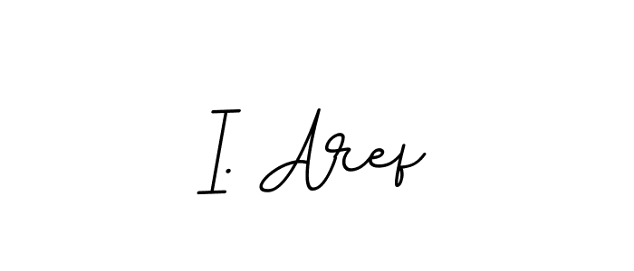 How to make I. Aref name signature. Use BallpointsItalic-DORy9 style for creating short signs online. This is the latest handwritten sign. I. Aref signature style 11 images and pictures png