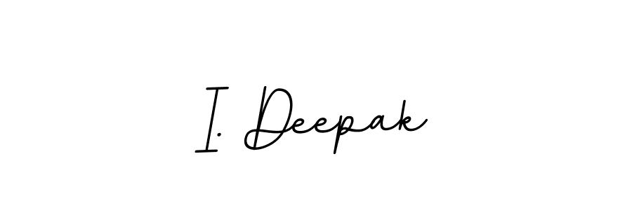 Make a beautiful signature design for name I. Deepak. With this signature (BallpointsItalic-DORy9) style, you can create a handwritten signature for free. I. Deepak signature style 11 images and pictures png