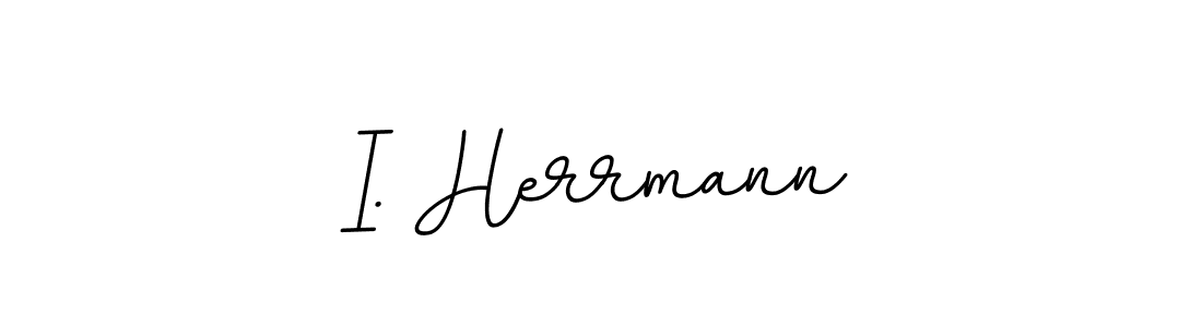 Design your own signature with our free online signature maker. With this signature software, you can create a handwritten (BallpointsItalic-DORy9) signature for name I. Herrmann. I. Herrmann signature style 11 images and pictures png