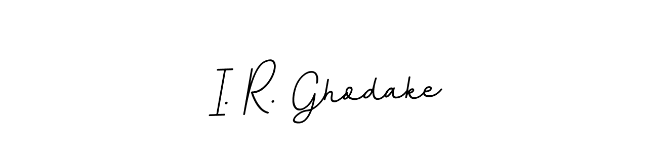 Make a beautiful signature design for name I. R. Ghodake. With this signature (BallpointsItalic-DORy9) style, you can create a handwritten signature for free. I. R. Ghodake signature style 11 images and pictures png