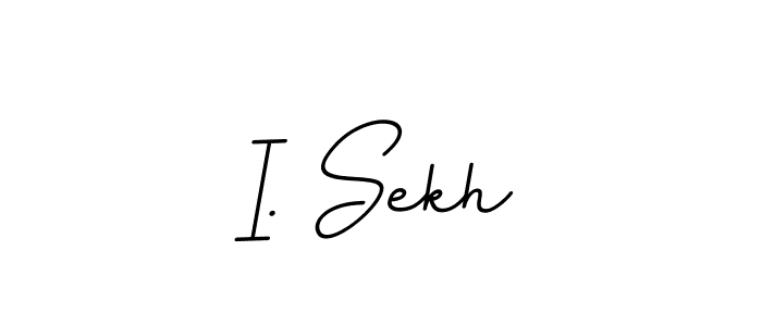 The best way (BallpointsItalic-DORy9) to make a short signature is to pick only two or three words in your name. The name I. Sekh include a total of six letters. For converting this name. I. Sekh signature style 11 images and pictures png