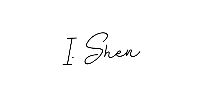 Design your own signature with our free online signature maker. With this signature software, you can create a handwritten (BallpointsItalic-DORy9) signature for name I. Shen. I. Shen signature style 11 images and pictures png