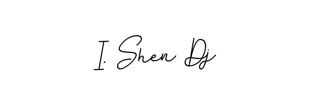 Make a beautiful signature design for name I. Shen Dj. With this signature (BallpointsItalic-DORy9) style, you can create a handwritten signature for free. I. Shen Dj signature style 11 images and pictures png