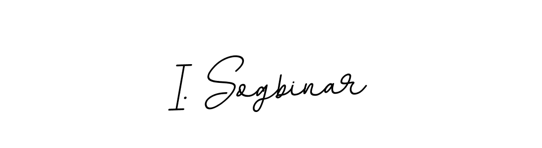 if you are searching for the best signature style for your name I. Sogbinar. so please give up your signature search. here we have designed multiple signature styles  using BallpointsItalic-DORy9. I. Sogbinar signature style 11 images and pictures png