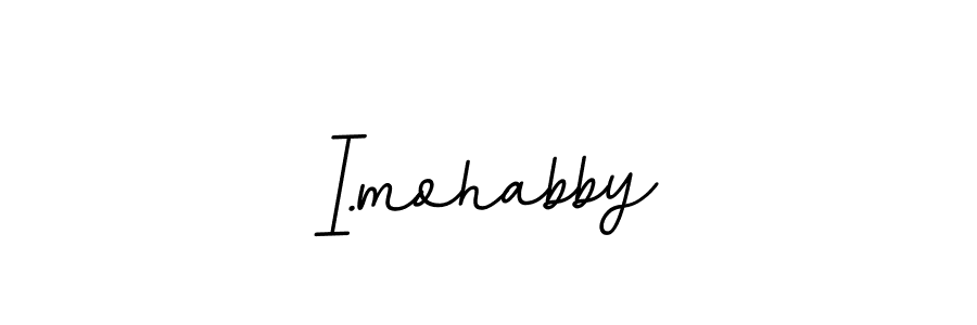 Also we have I.mohabby name is the best signature style. Create professional handwritten signature collection using BallpointsItalic-DORy9 autograph style. I.mohabby signature style 11 images and pictures png